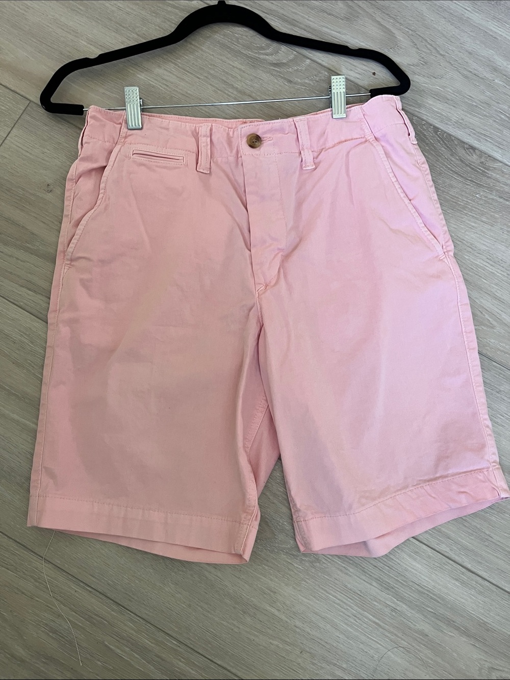 American Eagle Outfitters Light Pink Chino Bermuda Shorts - Picture 1 of 3